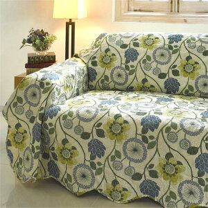 マルチカバー (N-M) 洗える グリーン ブラウン ピンク ブルー ベージュ 花柄 キルト こたつ ソファー ベッド カバー 超音波キルト 180×180cm 180×240cm 正方形 長方形