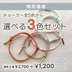 【期間限定価格】チョーカー 選べる3色セット ペット 犬 首飾り 首輪 迷子札 犬用 猫用 小型犬 中型犬 大型犬 子犬 パピー アクセサリー かわいい おしゃれ 軽量