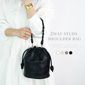 全店SS特別SALE◎《最大25%CP配布》 ショルダーバッグ レディース 2way 巾着 バッグ ハンドバッグ 軽量巾着ショルダー ホワイト 巾着ショルダーバッグ 巾着バッグ ライトグレージュ レザー 軽量 小さめ ブラック ショルダー グレージュトレンド 大容量 合皮