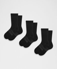 [公式] ルルレモン lululemon ユニセックス Power Stride クルーソックス *3Pパック - ソックス - ハイキング