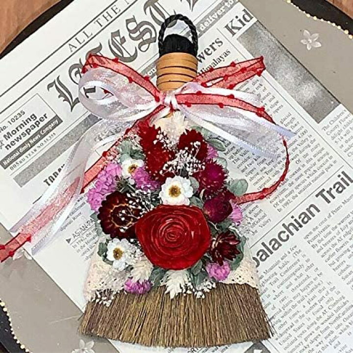 楽天市場】ほうき スワッグ 箒 プリザーブドフラワー ドライフラワー 
