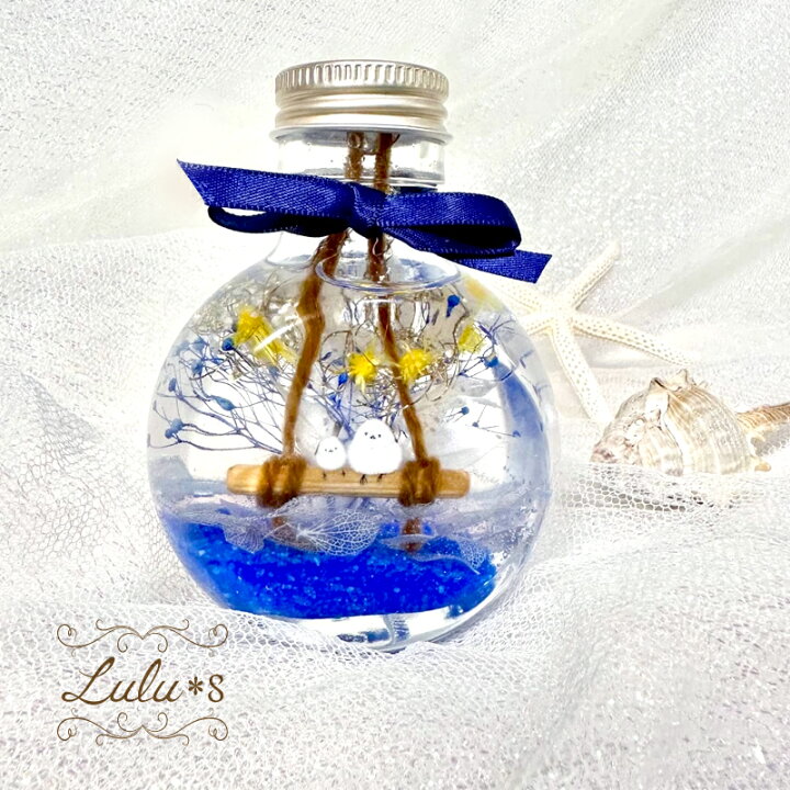 楽天市場】水のほとりのシマエナガ ハーバリウム プリザーブドフラワー  