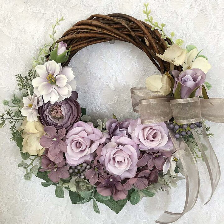 楽天市場】ナチュラル ハーフムーンリース 選べる5カラー アーティ  