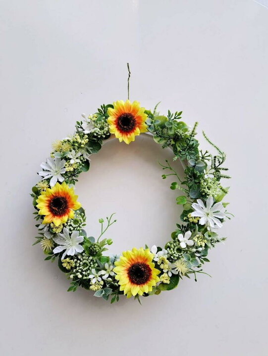 楽天市場】夏のひまわりリース サマーリース ひまわり 向日葵  