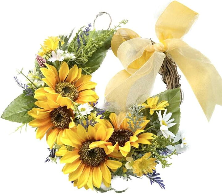 楽天市場】三日月のフラワーリース 選べる9カラー ドライフラワー  