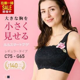 【処分SALE47%オフ！】高評価★4.52【胸を小さく見せるブラ】ルルスマートブラ 小さく見せるブラ 胸が大きくて諦めていた服がすっきり！小さく見せる ブラ ブラジャー 大きいサイズ 小さく見えるブラ 脇高 補正 補正下着 着痩せブラ 胸を小さく見せる ちいさく見せるブラ