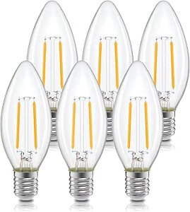 �y�󂠂�zLED�d�� �V�����f���A�d�� E17 25W�`���� 2W C35 �d���F2700K �t�B�������g �G�W�\���d�� 250lm �L�z��360°�S���� �N���A �L�����h���d���y6����z�X�C�^ ���^ �����F�� �ȃG�l ���g�� X0