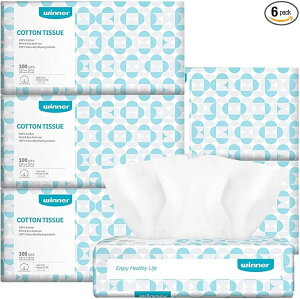 �y�󂠂�zWinner �t�F�C�X�^�I�� �N�����W���O�^�I�� �t�F�C�X�y�[�p�[ OEKO-TEX�F�� �V�R�R�b�g�� ���C�N���Ƃ� �q�����p �������p 600������(100��6�Z�b�g) 20x20cm A-03640 6941094077209 B08WRTZN8M