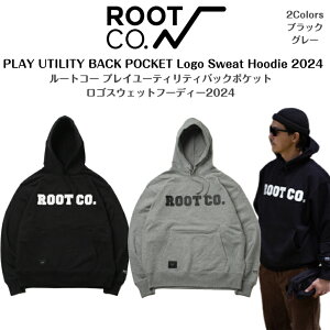 �yROOT CO. ���[�g�R�[�zPLAY UTILITY BACK POCKET LOGO Sweat Hoodie 2024�v���C���[�e�B���e�B�[�o�b�N�|�P�b�g���S�X�E�F�b�g�t�[�f�B�[2024