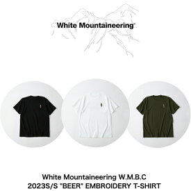 31%offSALE【White Mountaineering W.M.B.C. 】"BEER" EMBROIDERY T-SHIRTホワイトマウンテニアリング W.M.B.C. ビア エンブロイダリ Tシャツ