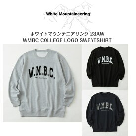 40%offセール【White Mountaineering ホワイトマウンテニアリング】WMBC COLLEGE LOGO SWEATSHIRTカレッジロゴスウェットシャツ