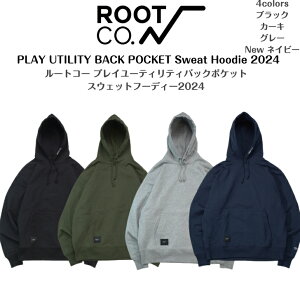 �yROOT CO. ���[�g�R�[�zPLAY UTILITY BACK POCKET Sweat Hoodie 2024�v���C���[�e�B���e�B�[�o�b�N�|�P�b�g�X�E�F�b�g�t�[�f�B�[2024