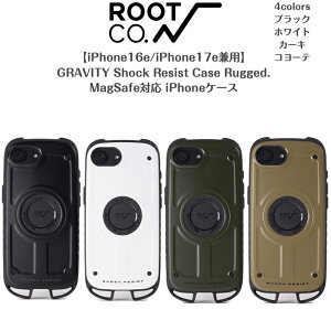 �yROOT CO. ���[�g�R�[�z�yiPhone16e/iPhone17e���p�zGRAVITY Shock Resist Case Rugged.�O���r�e�B�V���b�N���W�X�g�P�[�X���M�b�hiPhone�P�[�X