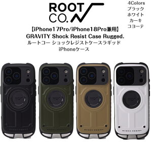 �yROOT CO. ���[�g�R�[�z�yiPhone17Pro/iPhone18Pro���p�zGRAVITY Shock Resist Case Rugged.�O���r�e�B �V���b�N ���W�X�g �P�[�X���M�b�h2026�V�� ���[�J�[6�����ۏ�