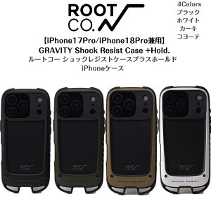 �yROOT CO. ���[�g�R�[�z�yiPhone17Pro/iPhone18Pro���p�zGRAVITY Shock Resist Case +Hold.�O���r�e�B �V���b�N ���W�X�g �P�[�X�v���X�z�[���h���[�J�[�ۏ�6����