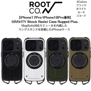 �yROOT CO. ���[�g�R�[�z�yiPhone17Pro/iPhone18Pro���p�zGRAVITY Shock Resist Case Rugged Plus.�O���r�e�B �V���b�N ���W�X�g �P�[�X�v���X���M�b�h �v���X���[�J�[�ۏ�6����