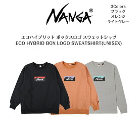 30%offセール【NANGA ナンガ】エコハイブリッド ボックスロゴ スウェットシャツECO HYBRID BOX LOGO SWEATSHIRT(UNISEX)2025AW