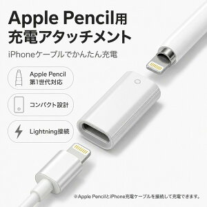 Apple Pencil �[�d �A�_�v�^�[ ��1���� ��p Lightning �ϊ��A�_�v�^ �A�b�v���y���V�� ���C�g�j���O �P�[�u�� �R�l�N�^ �A�^�b�`�����g ���X ���m ���^ �y�� �R���p�N�g �����^�� �� �z���C�g iPad 