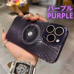 iPhone用 冷却放熱 ハイブリッド薄型ハードケース 耐衝撃PC素材+メッシュ設計+MagSafe対応+6色展開 ゲーム/動画視聴/長時間使用に最適 (IPhone 16 ProMax/16 Plus/16E/15 ProMax/15 Plus/14 ProMax/14 Plus/13 ProMax/12