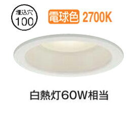 大光電機 屋内・屋外兼用ベースダウンライト DDL6132YW COBタイプ Φ100 電球色 白熱灯60W相当 工事必要