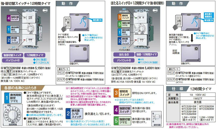 古典 パナソニック 埋込電子浴室換気スイッチセット ホワイト Panasonic コスモシリーズワイド21 Wtpwp 返品種別a Riosmauricio Com