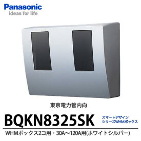 【Panasonic】スマートデザインシリーズWHMボックス 2コ用東京電力管内向け30A〜120A用　ホワイトシルバーBQKN8325SK