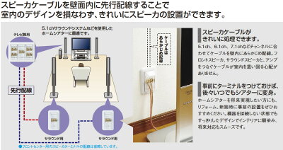 【Panasonic】コスモシリーズワイド21配線器具埋込スピーカターミナル（1対用）(ホワイト)WTN4101W