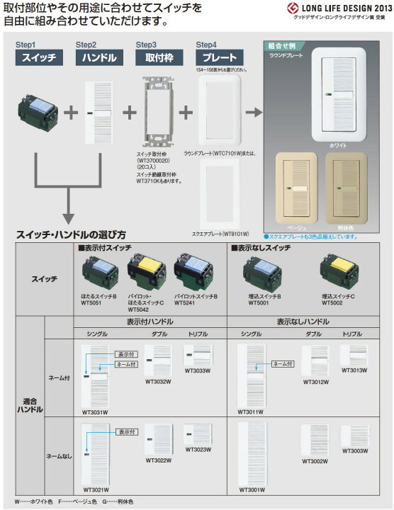楽天市場】【Panasonic】コスモシリーズワイド21配線器具スイッチ  