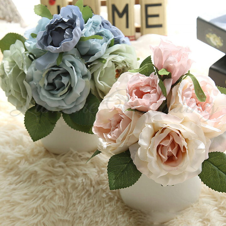 楽天市場 アンティーク ローズブーケ 造花 花束 花 ブーケ インテリア 薔薇 ローズ バラ シルクフラワー 母の日 父の日 フラワーアレンジメント 前撮り アイテム おしゃれ ウェディング ウエディング 結婚式 飾り付け 雑貨 ウェルカムスペース 飾り 装飾 高砂