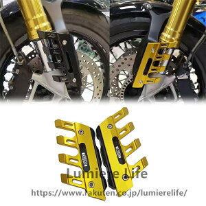 MOEXEXEX For XSR155 2026 �t�����g�t�F���_�[�X���C�_�[ �t�H�[�N�K�[�h �O�փv���e�N�^�[ �D�悯�J�o�[ �O�����i ���E�Z�b�g (�S�[���h)