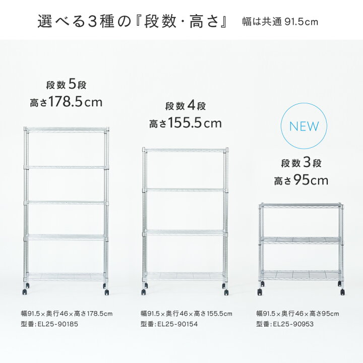楽天市場】P10倍☆15日限定 【公式】 ルミナス スチールラック 幅90 