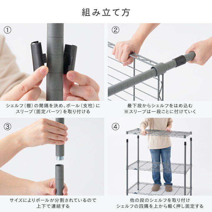 楽天市場】【公式】 ラック 屋外 3段 4段 幅120 奥行45 収納 スチール 