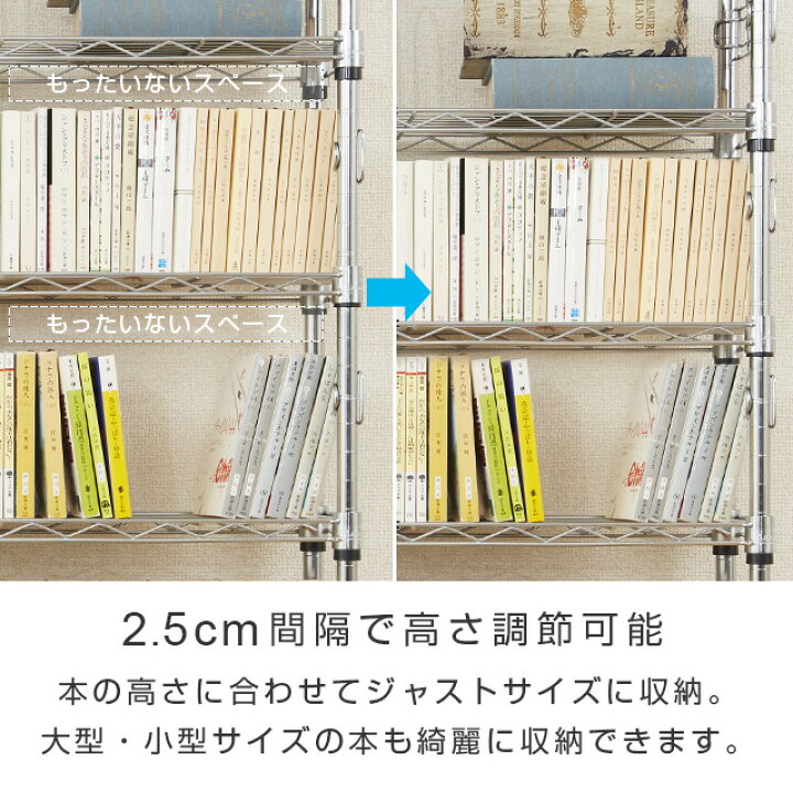 楽天市場 壁面収納 スチールラック オープンラック 突っ張り棚 ウォールラック 本棚 収納棚 つっぱり棚 ウォールシェルフ スチール棚 突っ張り棒 キッチン リビング 収納 壁掛け パーテーション 地震対策 10段 Md60 10t Luminous Club 楽天市場店