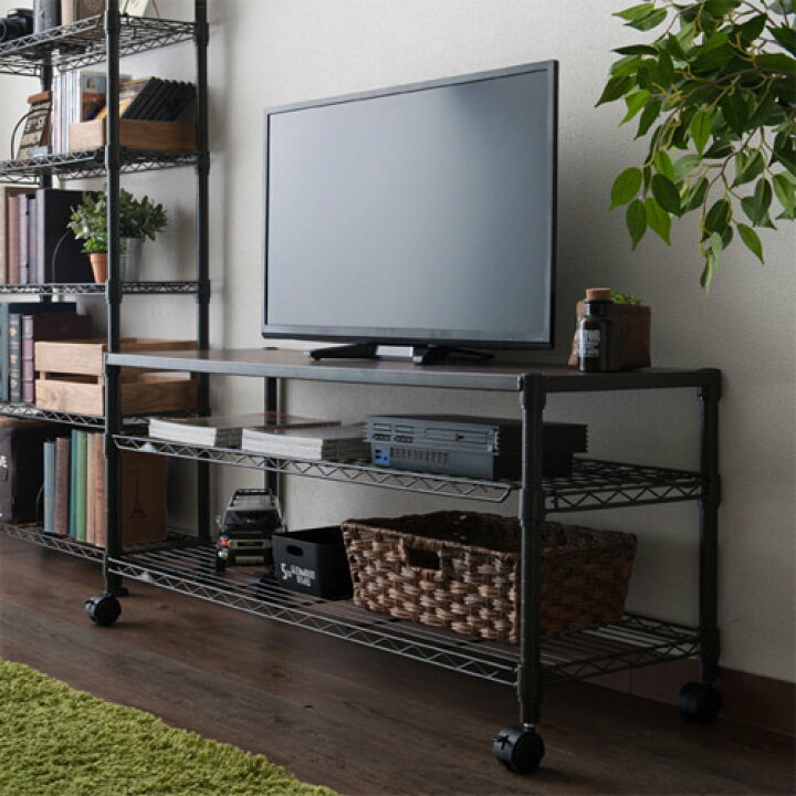 楽天市場】【公式】 ルミナス ノワール スチールラック テレビ台 