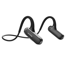 Ucomx Bluetooth イヤホン 耳を塞がず 開放型 15時間連続使用 スポーツ イヤホン 両耳通話 耳掛け式 液体シリコン 軽量快適
