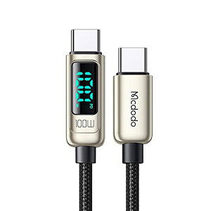 Mcdodo Type C Type C P[u USB-C P[u 1.2m o̓XN[\ 100W}[d PDΉ f[^]