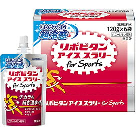 熱中症対策リポビタンアイススラリーSports 120g×6個 ハニーレモン風味 ゴルフ 野球 サッカー 陸上 バスケ あらゆるスポーツに