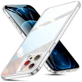 ESR iPhone12Pro Max 用 ケース 6.7インチ 透明 9H背面 tpuバンパー 薄型 黄変防止 クリア