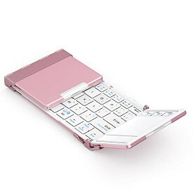 iClever キーボード 折り畳み Bluetooth ワイヤレス モバイルキーボード タッチパッド付き マルチペアリング ブルートゥース5.