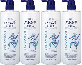 まとめ買い麗白 ハトムギ化粧水 本体 大容量サイズ 1000ml×4個