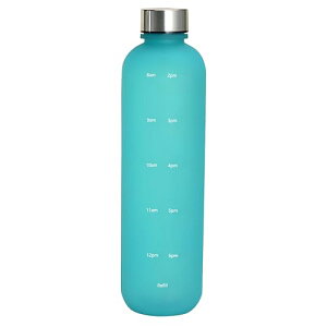 MYEEDA 安全性に配慮した Tritan 製 食品接触対応 水筒 1l タイムマーカー付きウォーターボトル 1000ml ウォーター ボトル