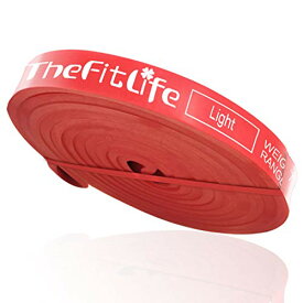 TheFitLife トレーニングチューブ 筋トレチューブ 懸垂チューブ (レッド)