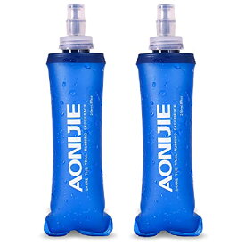 Azarxis ハイドレーション ボトル 折りたたみ水筒 TPU 水筒 携帯式ボトル ウォーターボトル 軽量 給水 ランニング マラソン トレイ