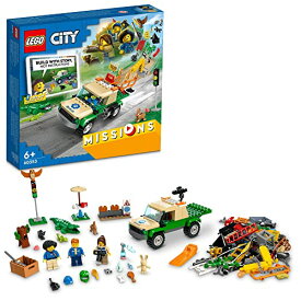 レゴ(LEGO) シティ 野生動物レスキュー ミッション 60353 おもちゃ ブロック プレゼント 動物 どうぶつ レスキュー 男の子 女の子