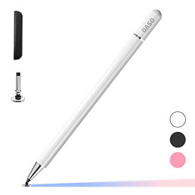 スタイラスOASOタッチペン?スタイラスペン 円盤型ペン先 磁気キャップ 高感度 スマートフォン タブレット用 iPad Pro/Mini/Ai
