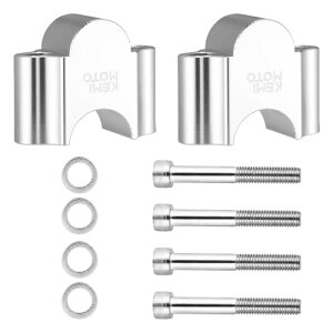 KEMIMOTO ハンドルポスト バイク 30mmアップ ハンドルスペーサー 汎用 φ22mm/22.2mmバー 7/8インチ ハンドルバー ラ