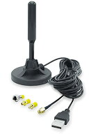 DOCTORADIO フルセグ ワンセグ 車載用 ロッド アンテナ ブースター内蔵 防水 マグネット基台 5m ケーブル…