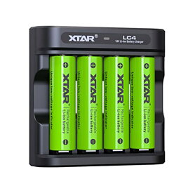 XTAR 1.5V単3形 リチウム電池 大容量2700mWh低自然放電率 4本単三電池とLC4充電器の組み合わせ (単3電池*4本+LC4充電器