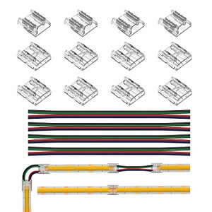 BTF-LIGHTING 4PIN RlN^[ FCOB COB 10mm RlN^Lbg ȃRlN^[ 8C{[hւ̃RlN^