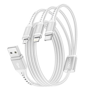 �[�d�P�[�u�� 3in1 �}�� 1.8m �[�d�R�[�h 3 in 1 �����ϋv Type C Micro USB 3�䓯���[�d iPhone And